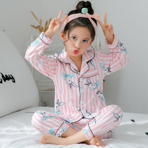 Children Printed Pajamas Set