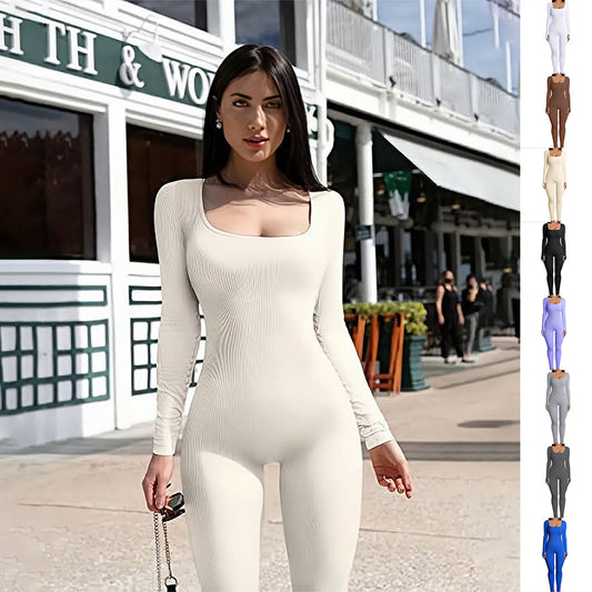 Solid Color Jumpsuit